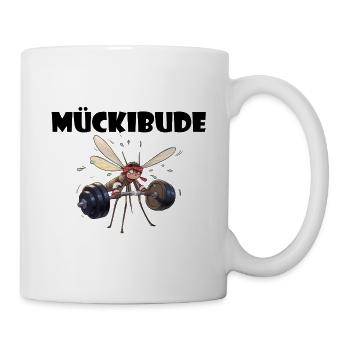 Mückibude Bodybuiling - Tasse - Weiß - Rechts