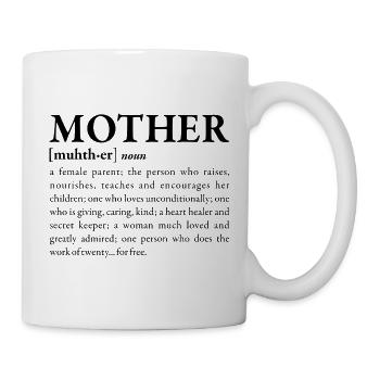 Mutter - Tasse - Weiß - Rechts