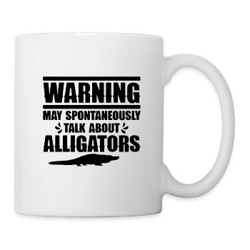 Alligator Reptil - Tasse - Weiß - Rechts
