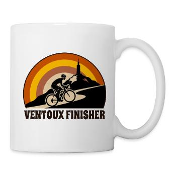 Ventoux Finisher Retro-Radfahrer - Tasse - Weiß - Rechts
