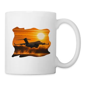 C-17 Globemaster Sunset - Tasse - Weiß - Rechts