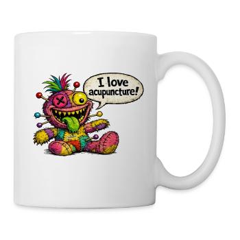 I love acupuncture! - Tasse - Weiß - Rechts