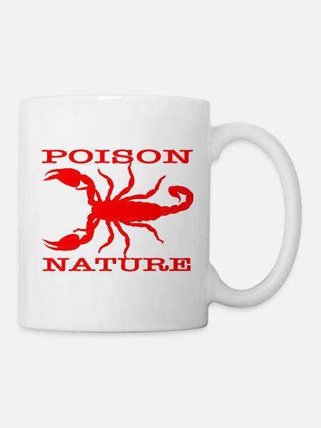Poison Nature: Red Scorpion - Mug - white