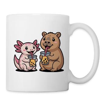 La vie est meilleure avec les capybaras - Mignon rongeur - Mug blanc - blanc - Droite