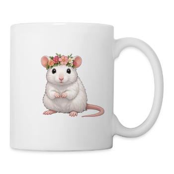 Ratte - Tasse - Weiß - Rechts