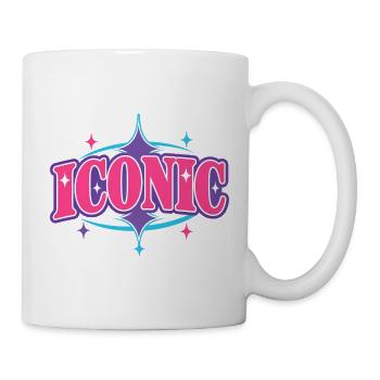 Iconic – Chunky Y2K Retro Serif Statement Vector - Mug - white - Right