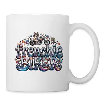 Frenchie biker - 004 - Mug - white - Right