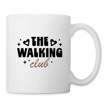 Walking club girl walk aesthetic - Mug - white - Right