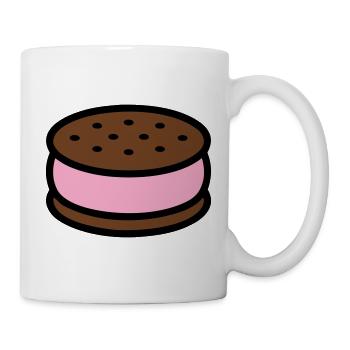 Eissandwich Keks Grafik - Mug - white - Right