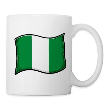 Nigeria Flag Graphic Print - Mug - white - Right