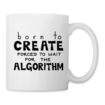 Born To Create, Black - Mug - white - Right