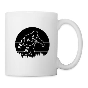 Humour de Bigfoot Antilope Sasquatch - Mug blanc - blanc - Droite