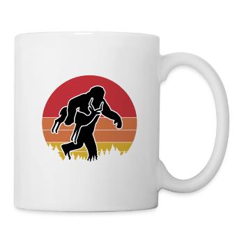 Bigfoot Antelope Vintage Humor - Mug - white - Right