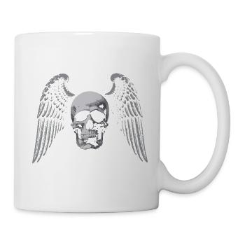 Winged Skull Gothic Emblem - Mug - white - Right