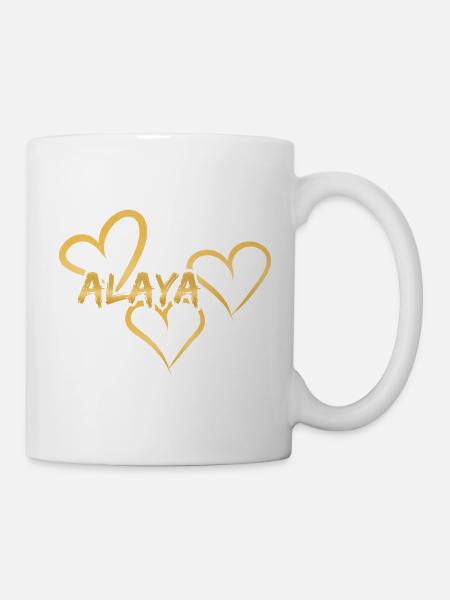 Vorname Alaya - Tasse - Weiß
