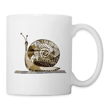 escargot - Mug blanc - blanc - Droite