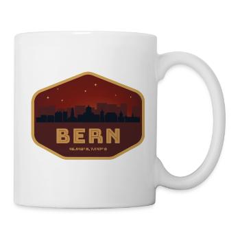 Bern Schweiz Skyline Badge Rot - Tasse - Weiß - Rechts