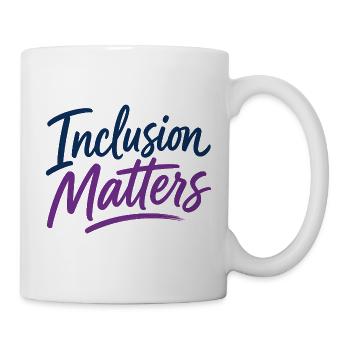Inklusion ist wichtig – Sonderpädagogik – Freundli - Tasse - Weiß - Rechts