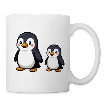 Pixel Penguin Duo - Mug - white - Right
