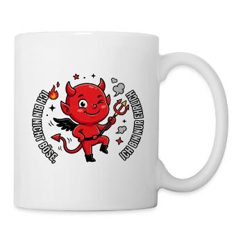 Red Devil Saying - Mug - white - Right