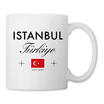 Istanbul Turkey Coordinates Travel Souvenir - Mug - white - Right