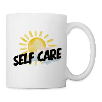 Selbstfürsorge Sonne – Sanfter Optimismus - Tasse - Weiß - Rechts