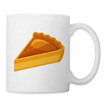 Tranche de tarte à la citrouille - Mug blanc - blanc - Droite