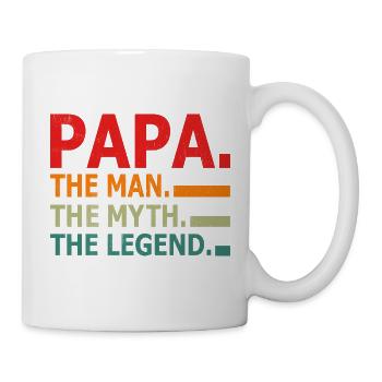 Papa The Man Myth Legend - Mug - white - Right