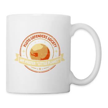 Abzeichen der Pluto-Verteidigergesellschaft - Tasse - Weiß - Rechts