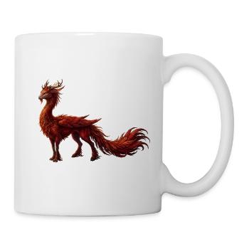 Roter Drache des Ahnenfeuers - Tasse - Weiß - Rechts