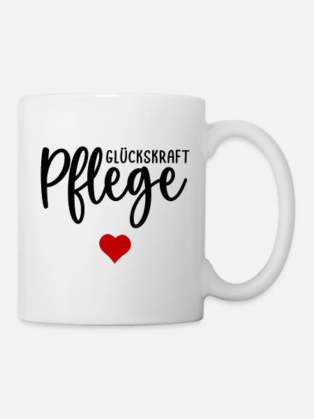 Pflege Pflegefachkraft Herz - Tasse - Weiß