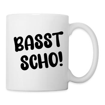 BASST SCHO! - Tasse - Weiß - Rechts
