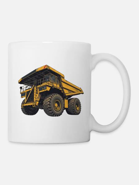 Muldenkipper – Heavy Equipment - Tasse - Weiß