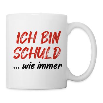 Ich Bin Schuld - Tasse - Weiß - Rechts