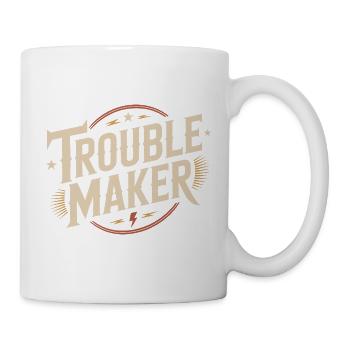 Troublemaker Frechdachs Rabauke Geschwister Kinder - Tasse - Weiß - Rechts