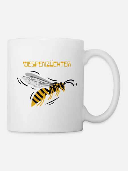 Wespenzüchter Logo - Tasse - Weiß
