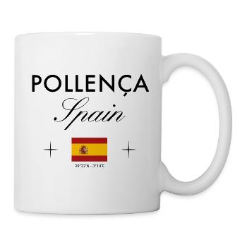 Pollença Mallorca Koordinaten Reise Souvenir - Tasse - Weiß - Rechts