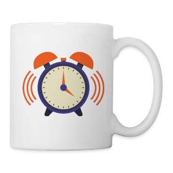 Wecker - Tasse - Weiß - Rechts