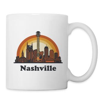 Nashville Skyline - Tasse - Weiß - Rechts