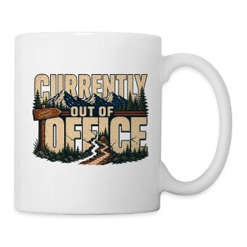 Apparently Out of Office Urlaub Freizeit Strand Me - Tasse - Weiß - Rechts