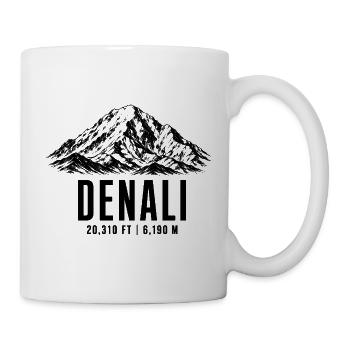 Denali Berg Wandern Bergsteigen Alaska - Tasse - Weiß - Rechts