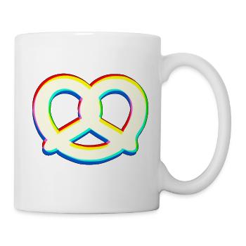 EDM Pretzel – Elektronische Tanzmusik - Tasse - Weiß - Rechts