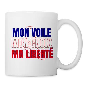 Mein Schleier, meine Wahl, meine Freiheit - Tasse - Weiß - Rechts