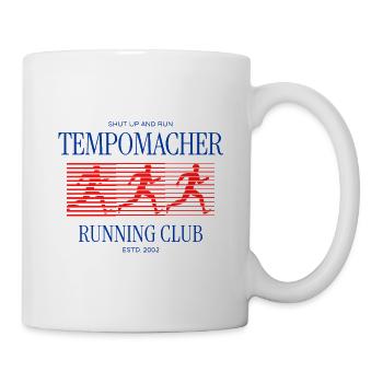 Tempomacher Running Club – Marathon Laufen Spruch - Tasse - Weiß - Rechts