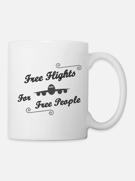 Freiflug für alle - Tasse - Weiß
