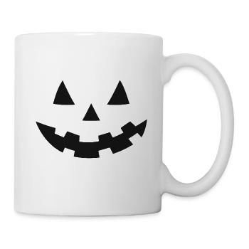 Pumkin-Gesicht - Tasse - Weiß - Rechts