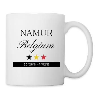Namur Belgien Souvenir – Reise minimalistisch - Tasse - Weiß - Rechts