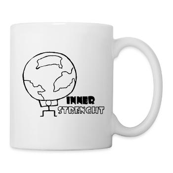 inner strength - Tasse - Weiß - Rechts