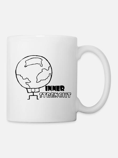 inner strength - Tasse - Weiß