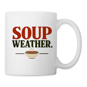 Soup Weather Herbst Shirt - Tasse - Weiß - Rechts